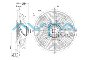 S4E300-BS72-31 Осевой вентилятор ebmpapst