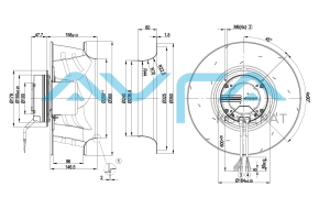 R3G355-AM29-71 Центробежный вентилятор ebmpapst