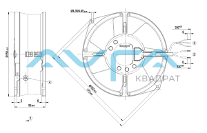 W2S130-AA03-87 Осевой вентилятор 130 мм ebmpapst