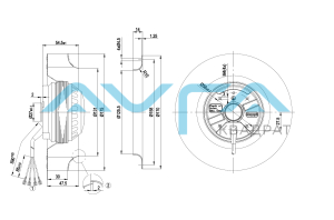 R2E175-AC77-15 Центробежный вентилятор ebmpapst