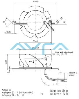 8830 TV Вентилятор компактный ebmpapst 