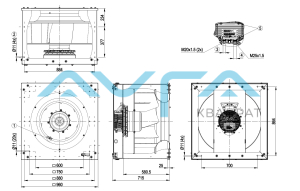 K3G710-AR03-01 Центробежный вентилятор ebmpapst