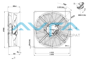 W3G910-MU25-03 Осевой вентилятор ebmpapst