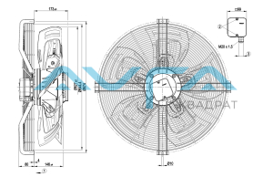 S4D630-BH01-07 Осевой вентилятор ebmpapst