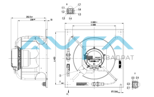 K3G355-AT56-21 Центробежный (радиальный) вентилятор ebmpapst