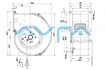 Центробежный (радиальный) вентилятор ebmpapst G2E160AY4701