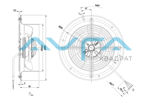 W2E200-CF02-02 Осевой вентилятор 200 мм ebmpapst