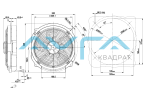 W4E300-JS72-30 Осевой вентилятор ebmpapst