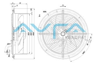 W2D250-CI02-01 Осевой вентилятор ebmpapst