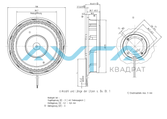 RER 125-19/14 N Вентилятор компактный ebmpapst