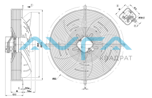 S4E450-AP01-20 Осевой вентилятор ebmpapst