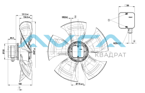 A4D500-AJ03-02 Осевой вентилятор ebmpapst