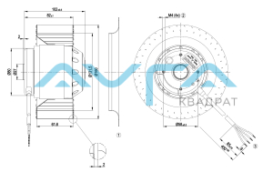 R2D160-AF28-27 Центробежный вентилятор ebmpapst