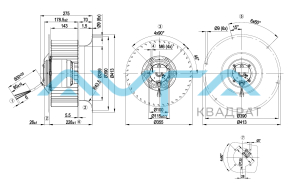 R6D355-CI05-01 Центробежный вентилятор ebmpapst