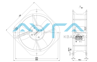 W2E200-HH38-01 Осевой вентилятор 200 мм ebmpapst