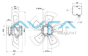 A4D500-AE03-01 Осевой вентилятор ebmpapst