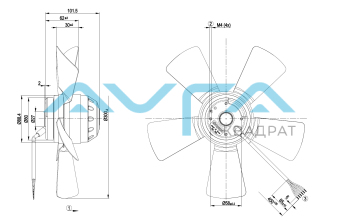 A2D300-AD02-41 Осевой вентилятор ebmpapst