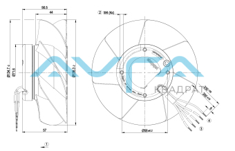 A2S130-AA03-33 Осевой вентилятор 130 мм ebmpapst