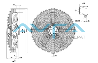 S6D710-AH01-01 Осевой вентилятор ebmpapst