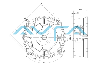 W2E208-BA20-01 Осевой вентилятор ebmpapst