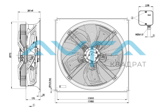 W6D710-GH01-01 Осевой вентилятор ebmpapst