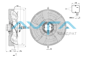 S4D500-AM01-03 Осевой вентилятор ebmpapst
