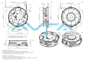 DV 6318/2 TDH4P Вентилятор компактный ebmpapst
