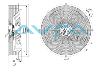 S3G710-AO85-21 Осевой вентилятор ebmpapst
