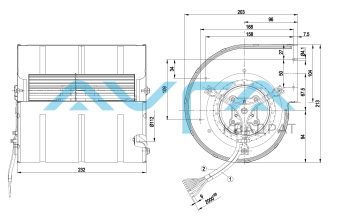 D3G133-DD67-13 Центробежный (радиальный) вентилятор ebmpapst