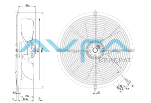 S4E350-BA06-02 Осевой вентилятор ebmpapst