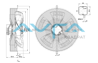 S6E400-AN24-46 Осевой вентилятор ebmpapst