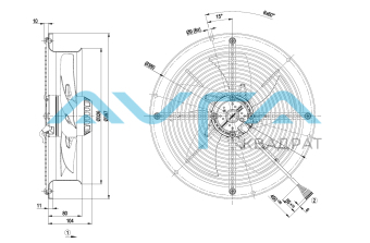 W2D300-CP02-31 Осевой вентилятор ebmpapst