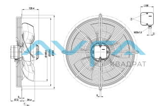 S4E450-BO09-02 Осевой вентилятор ebmpapst