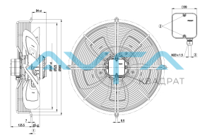 S4D500-AD0-301 Осевой вентилятор ebmpapst