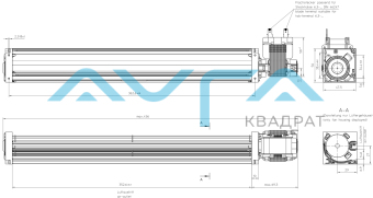 QL3/3500A2-2124LH-443-ds Тангенциальный вентилятор ebmpapst