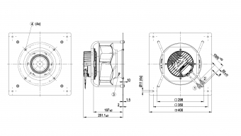 Центробежный (радиальный) вентилятор ebmpapst K3G250PR17I2