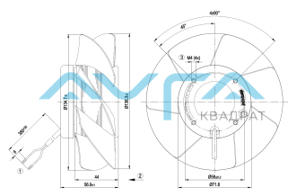 A2S130-AA03-01 Осевой вентилятор 130 мм ebmpapst