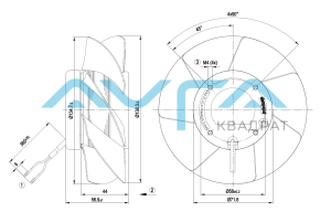 A2S130-AA03-01 Осевой вентилятор 130 мм ebmpapst
