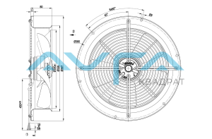W4E300-CA01-01 Осевой вентилятор ebmpapst