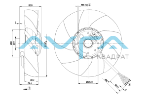 A2D200-AH18-01 Осевой вентилятор 200 мм ebmpapst
