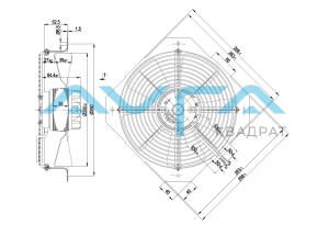 W2D250-GA04-09 Осевой вентилятор ebmpapst