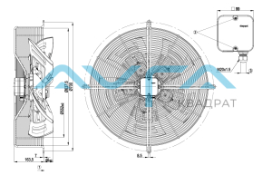 S6D560-AJ03-02 Осевой вентилятор ebmpapst