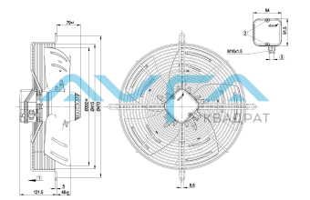 S4E400-AS02-51 Осевой вентилятор ebmpapst