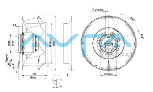R4D560-RB03-01 Центробежный вентилятор ebmpapst