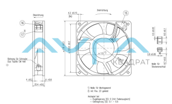 9956 Вентилятор компактный ebmpapst