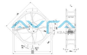 W2E250-HL06-01 Осевой вентилятор ebmpapst