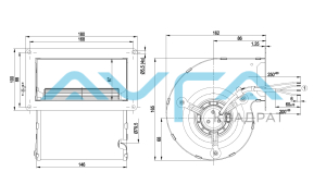 D2E097-BE01-65 Центробежный (радиальный) вентилятор ebmpapst
