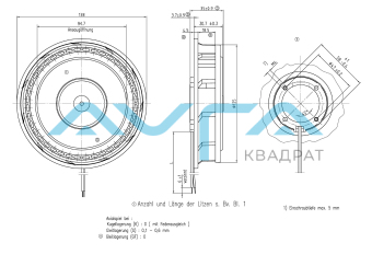 RER 125-19/12 NGR Вентилятор компактный ebmpapst