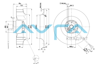 R2E250-AI26-23 Центробежный вентилятор ebmpapst