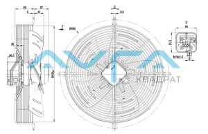 S4E400-AP02-69 Осевой вентилятор ebmpapst